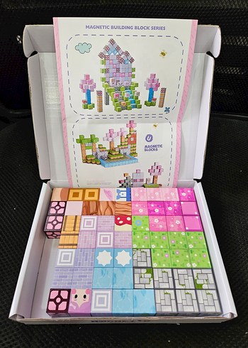 Renkli Manyetik Bloklar 59 Parça Yapı Blokları - Görsel 3