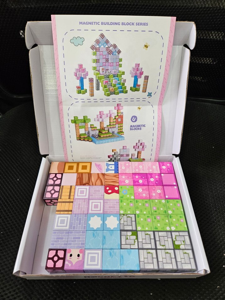 Renkli Manyetik Bloklar 59 Parça Yapı Blokları - Görsel 3