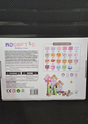 113 Parça Manyetik Küpler Yapı Blokları Prenses - Görsel 3