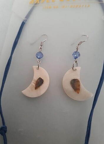 Küpe ve kolye takımı - Görsel 6