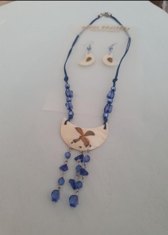 Küpe ve kolye takımı - Görsel 2