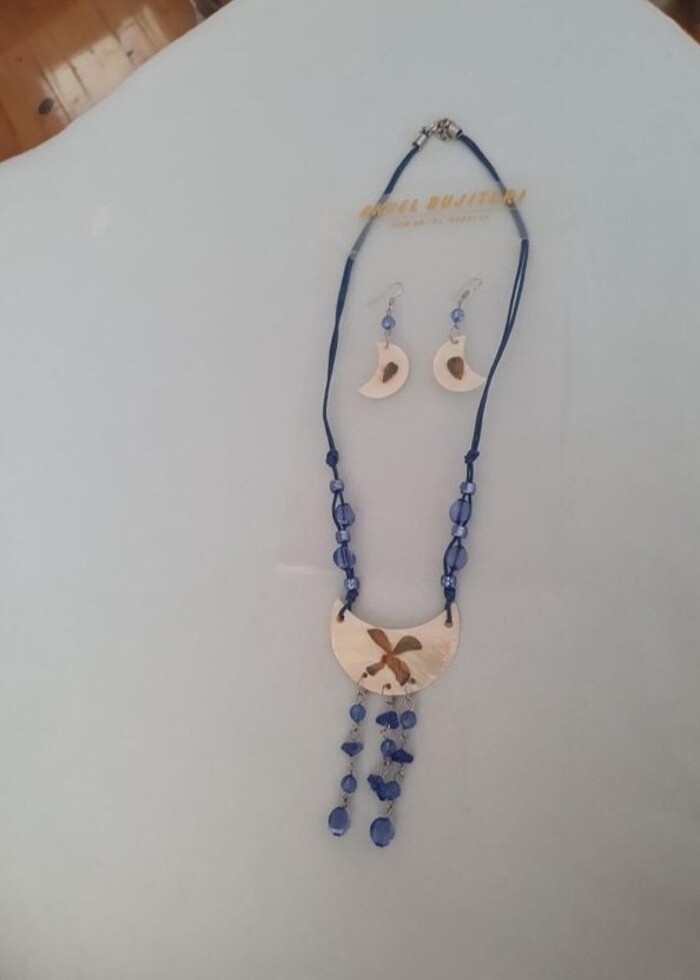 Küpe ve kolye takımı - Görsel 3