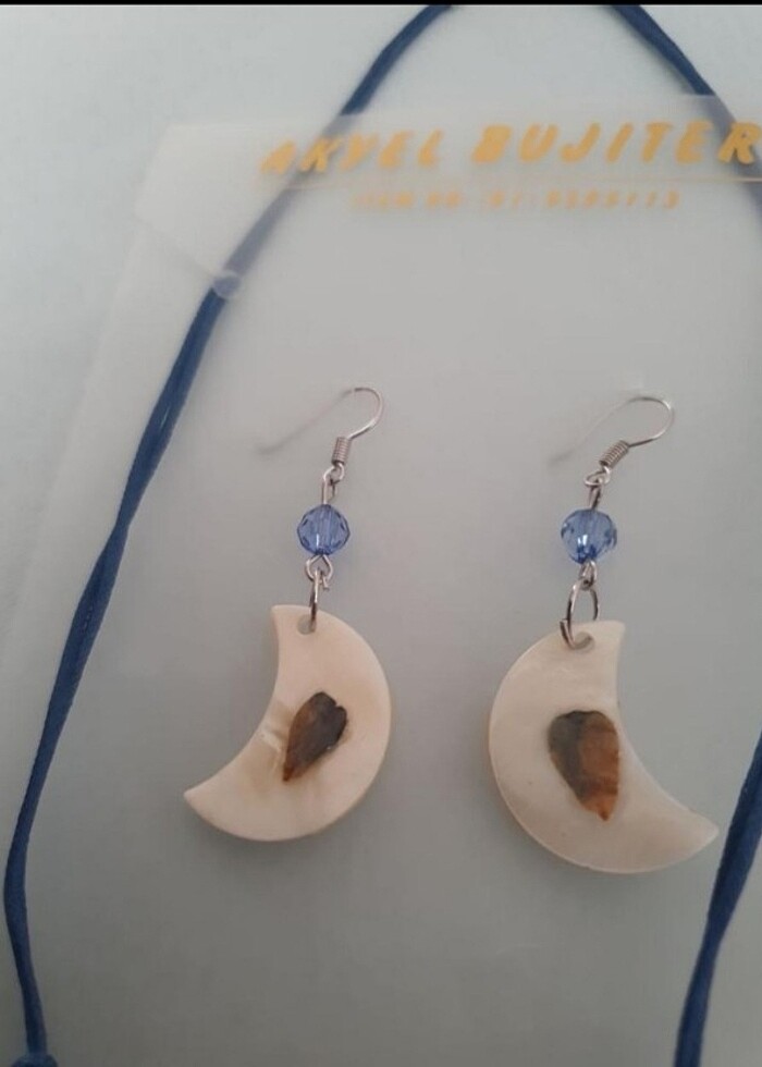 Küpe ve kolye takımı - Görsel 4