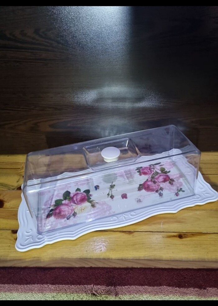 DİKDÖRTGEN PASTA FANUSU - Görsel 2