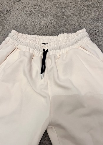 Kadın Beyaz Rahat Kesim Sweatpant - Görsel 3