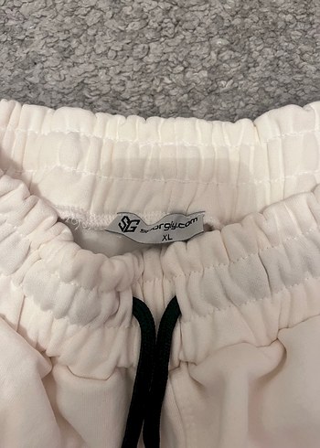 Kadın Beyaz Rahat Kesim Sweatpant - Görsel 4