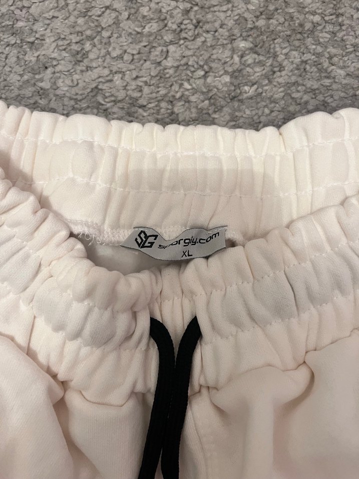 Kadın Beyaz Rahat Kesim Sweatpant - Görsel 4