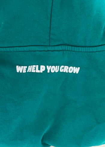 Yeşil Kapüşonlu Kadın Sweatshirt - Görsel 3