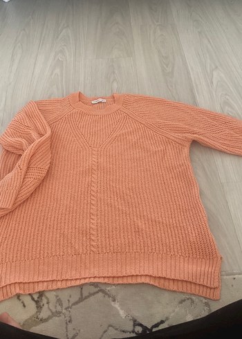 Pembe Örgü Kadın Triko Kazak