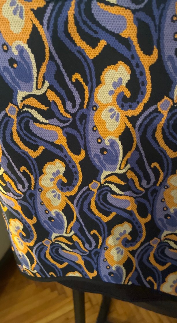 Drapeli Yılan Desenli Mini Hamile Eteği - Görsel 3