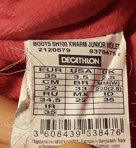 35 Beden Kız çocuk bot