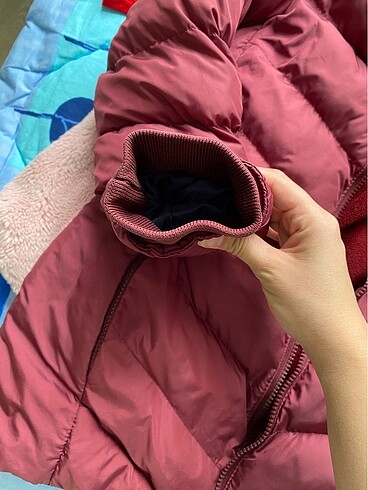 11-12 Yaş Beden bordo Renk Kışlık mont