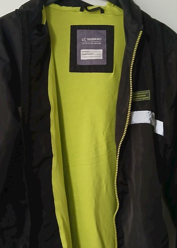 Erkek siyah Fermuarlı Sokak Stili Yağmurluk - Görsel 5