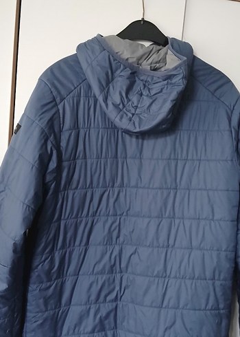 Mavi Fermuarlı Erkek ince mont - Görsel 3