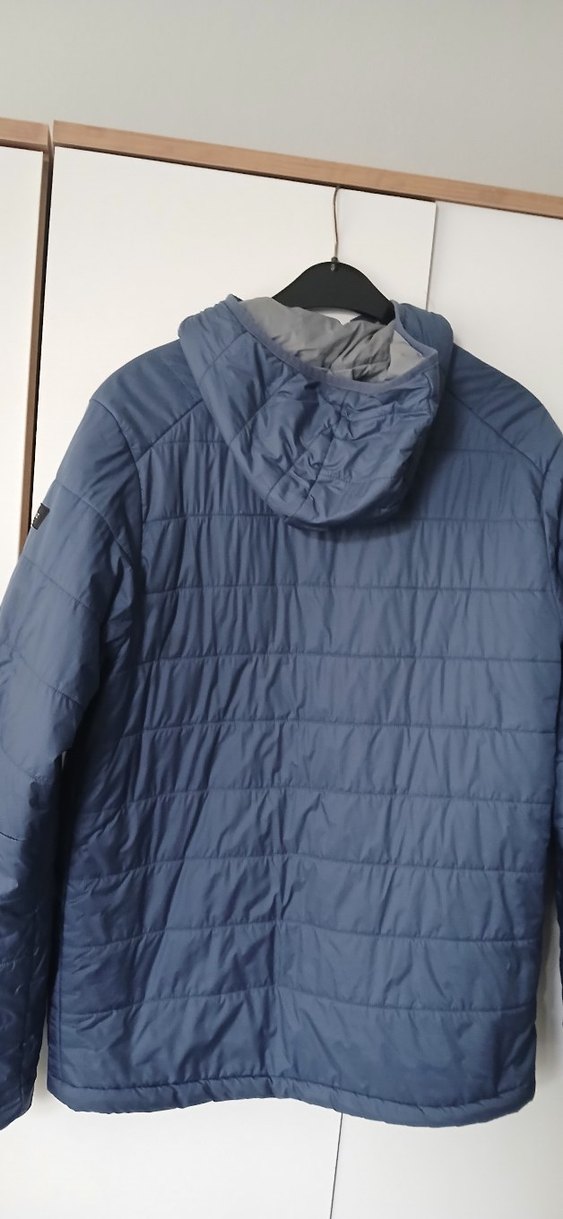 Mavi Fermuarlı Erkek ince mont - Görsel 3