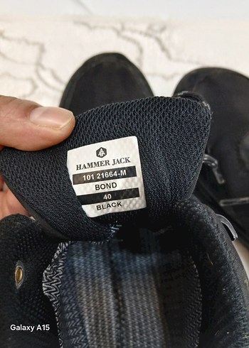 Siyah Erkek Outdoor Ayakkabı Velcro - Görsel 5