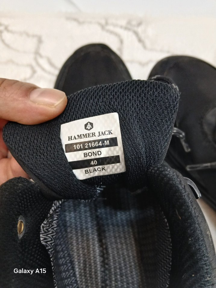 Siyah Erkek Outdoor Ayakkabı Velcro - Görsel 5