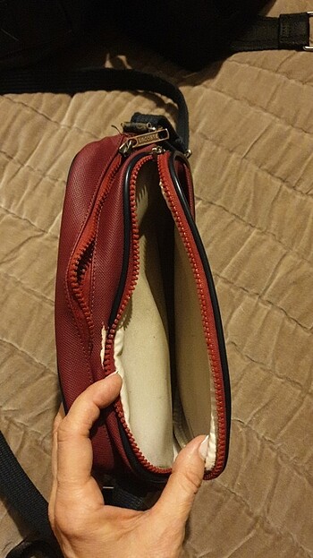  Beden bordo Renk Lacoste çanta