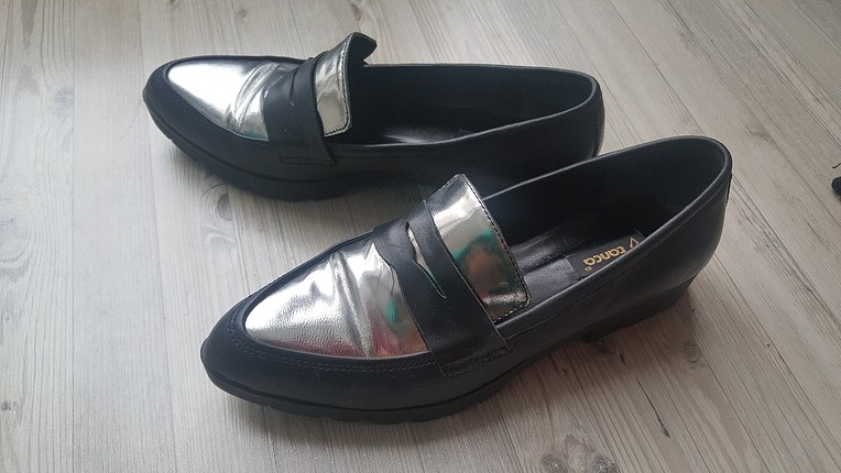 kemal tanca siyah silver ayakkabi