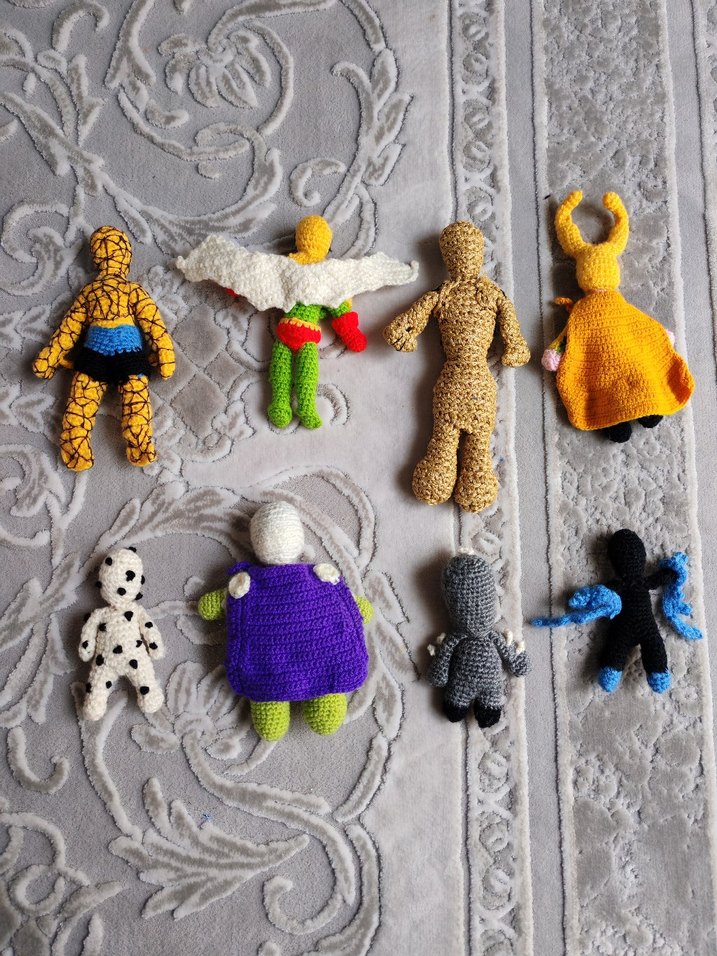 Renkli Örgü Süper Kahraman Figürleri toplu fiyattır - Görsel 2