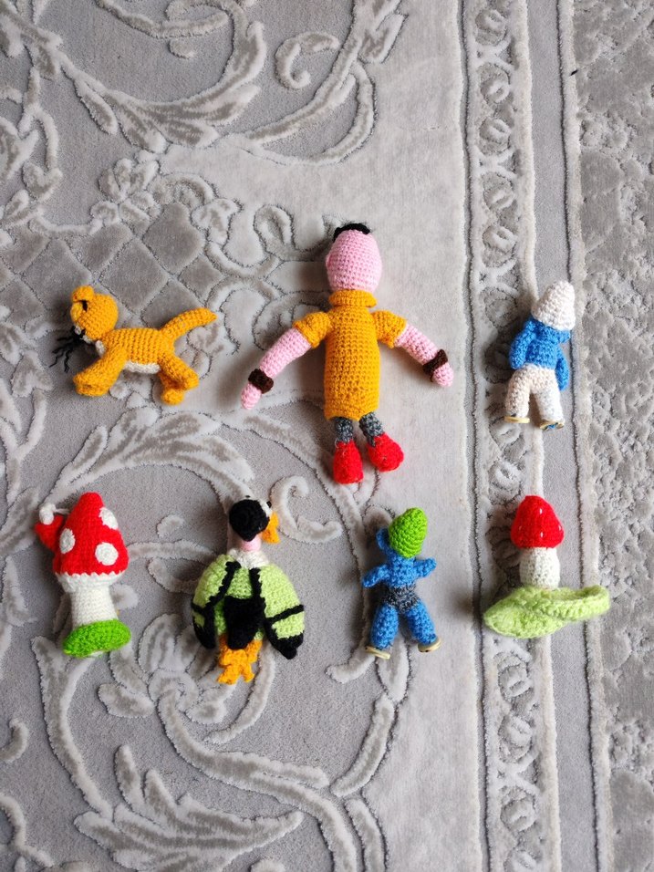 El Yapımı Oyuncak Seti şirinler toplu fiyattır - Görsel 2