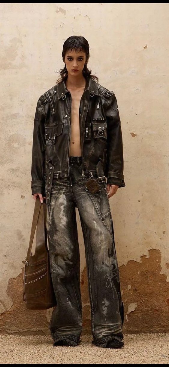 Siyah Deri ceket personsoul - Görsel 2