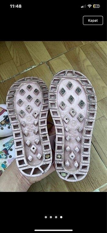 25 Beden pembe Renk Sandalet terlık