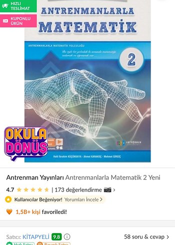 Antrenmanlarla Matematik 2