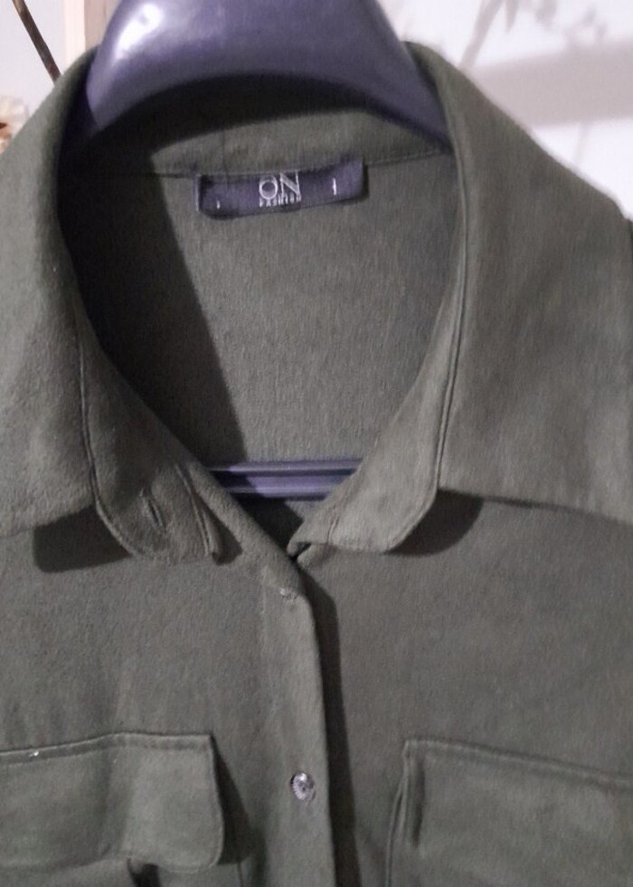 On fashion gömlek yesil - Görsel 2