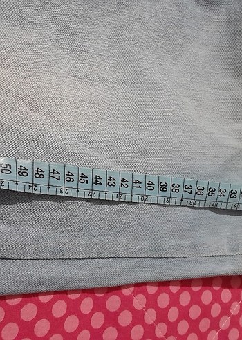 l Beden mavi Renk Düğmeli Mavi Gri Kadın Midi Boy Kot Pantolon