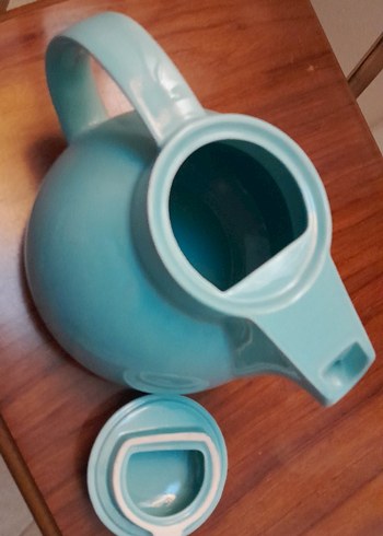 Pastel Turkuaz Renkli Çaydanlık - Görsel 3