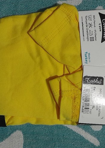 l/xl Beden Sarı Erkek Boxer Tutku