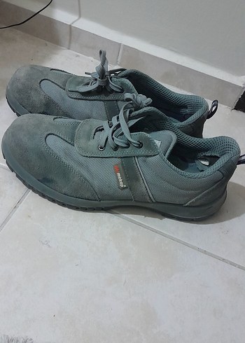 Gri Erkek Spor Ayakkabısı Velcro Bantlı İŞ AYAKKABISIDIR. - Görsel 4