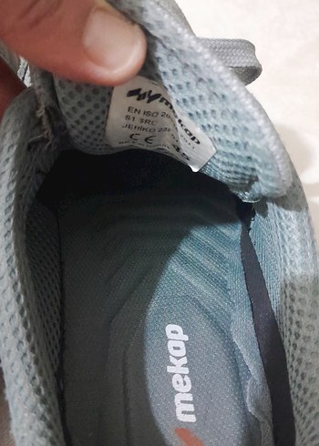 Gri Erkek Spor Ayakkabısı Velcro Bantlı İŞ AYAKKABISIDIR. - Görsel 7