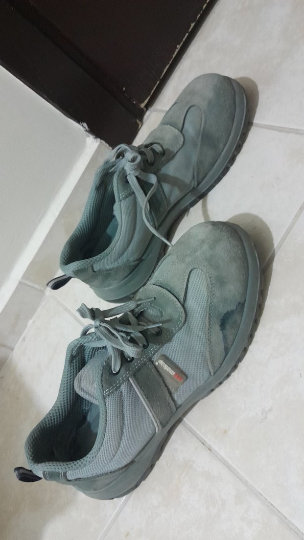 Gri Erkek Spor Ayakkabısı Velcro Bantlı İŞ AYAKKABISIDIR. - Görsel 2