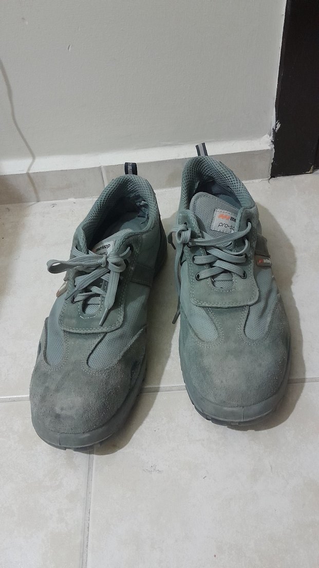 Gri Erkek Spor Ayakkabısı Velcro Bantlı İŞ AYAKKABISIDIR. - Görsel 3