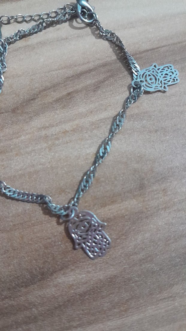 Gri Zincir Detaylı Bohem Kadın halhal - Görsel 4