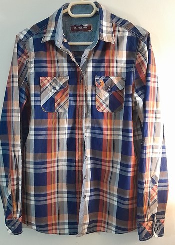 Polo Kadın Çok Renkli Kareli Uzun Kollu Gömlek. - Görsel 3