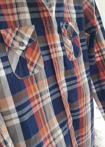 Polo Kadın Çok Renkli Kareli Uzun Kollu Gömlek. - Görsel 6