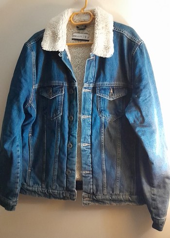 Koton jeans kot içi kürklü mont ceket erkek m bdb - Görsel 12