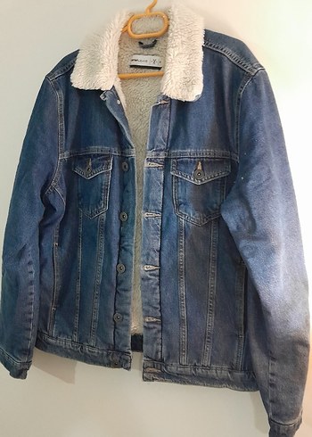 Koton jeans kot içi kürklü mont ceket erkek m bdb - Görsel 10