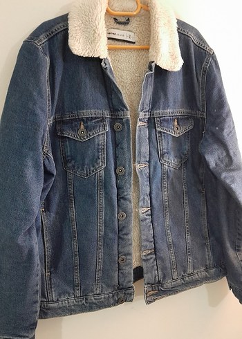 Koton jeans kot içi kürklü mont ceket erkek m bdb - Görsel 13