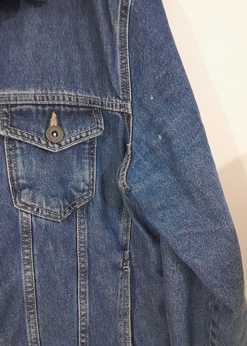 Koton jeans kot içi kürklü mont ceket erkek m bdb - Görsel 6