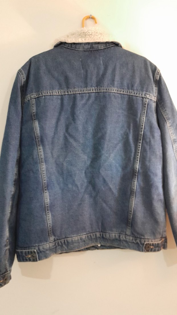 Koton jeans kot içi kürklü mont ceket erkek m bdb - Görsel 4