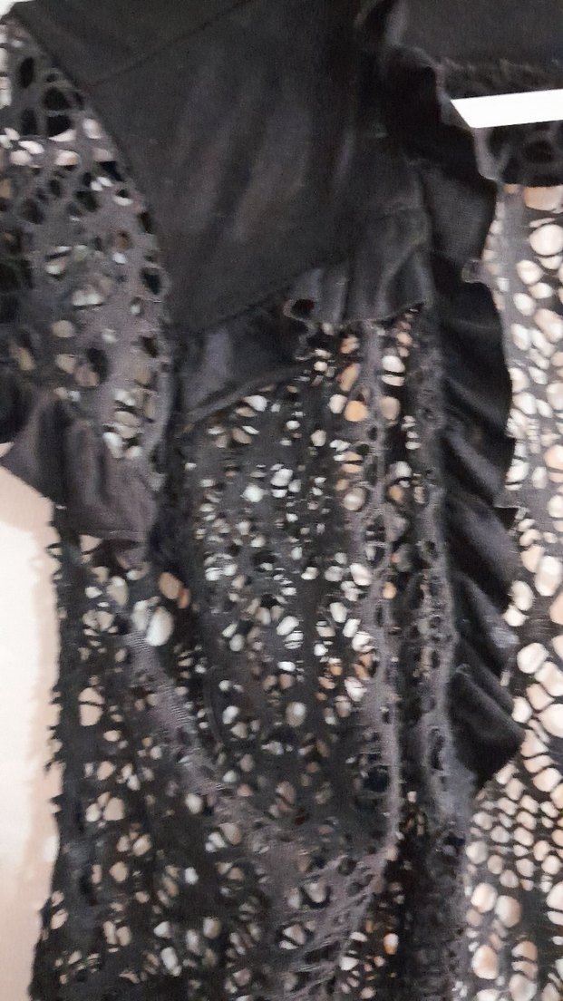 Kız Çocuk Siyah Dantel Bolero - Görsel 4