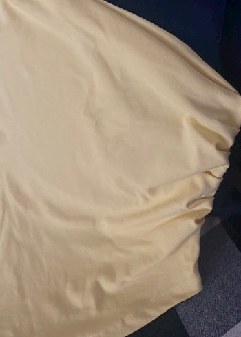 Tereyağ sarı asimetrik kesim bluz - Görsel 2