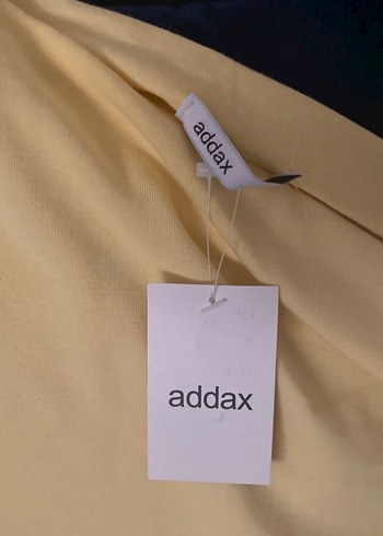 Tereyağ sarı asimetrik kesim bluz - Görsel 4