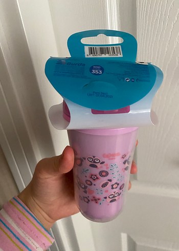 Wee Baby Pastel Pembe Alıştırma Bardağı 200 ml - Görsel 3