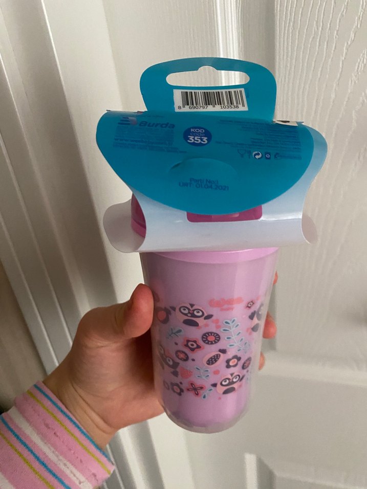 Wee Baby Pastel Pembe Alıştırma Bardağı 200 ml - Görsel 3