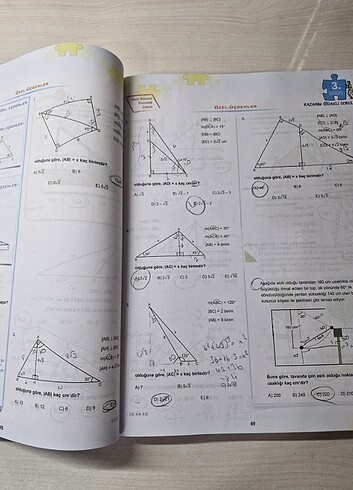  Beden Renk 345 yayınları tyt ayt geometri soru bankası 1.kitap